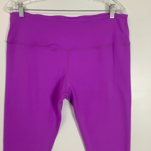 Firm ABS Womens Leggings Size 2Xl Active Workout Comfort Purple Atheisure Bright - Picture 3 of 10